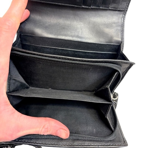 Coach black leather vintage y2k soho wallet
